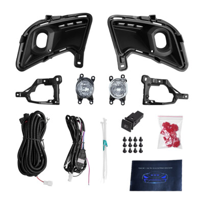 For 2024-25 Toyota Grand Highlander Front Bumper Fog Lamp Kit Switch Bezel Wire