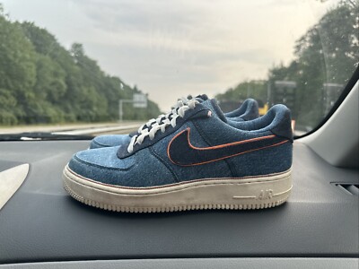 Nike Air Force 1 Low Premium Stonewash Blue 2019 905345 403 Size 9.5 eBay