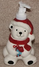 Polar Bear / Teddy Bear Ceramic Soap Dispenser