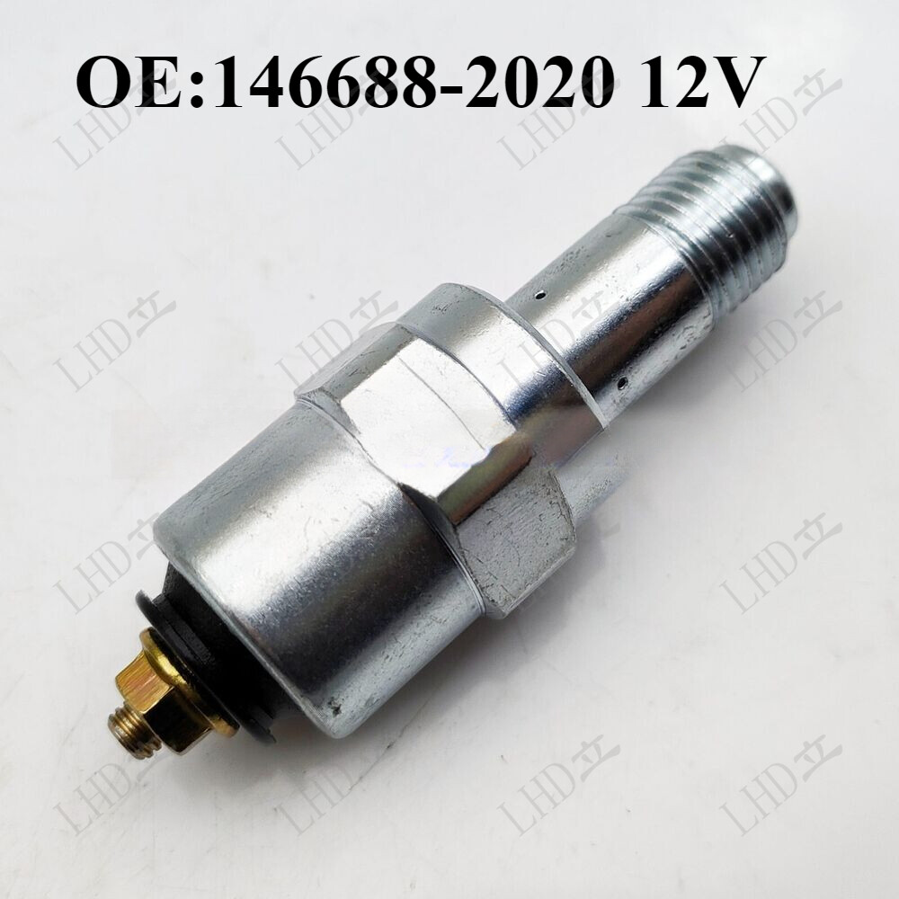 【syf】 12V Fuel Cut-off Solenoid 146688-2020 For Isuzu 4JB1 Engine