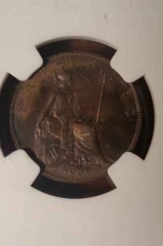 1895 Britain Farthing Mature Head NGC 62BN