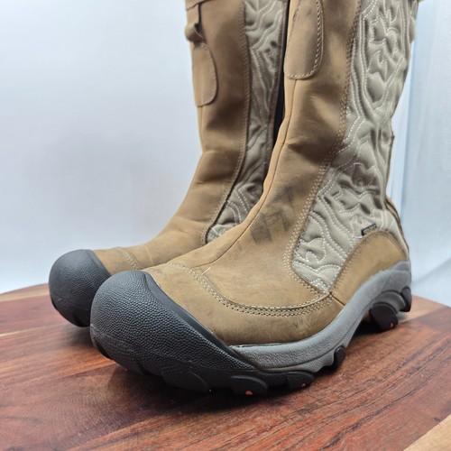 Keen Betty Boots Women's 9.5 Brown Leather Faux Fur Insulated Waterproof Mid - Picture 4 of 15