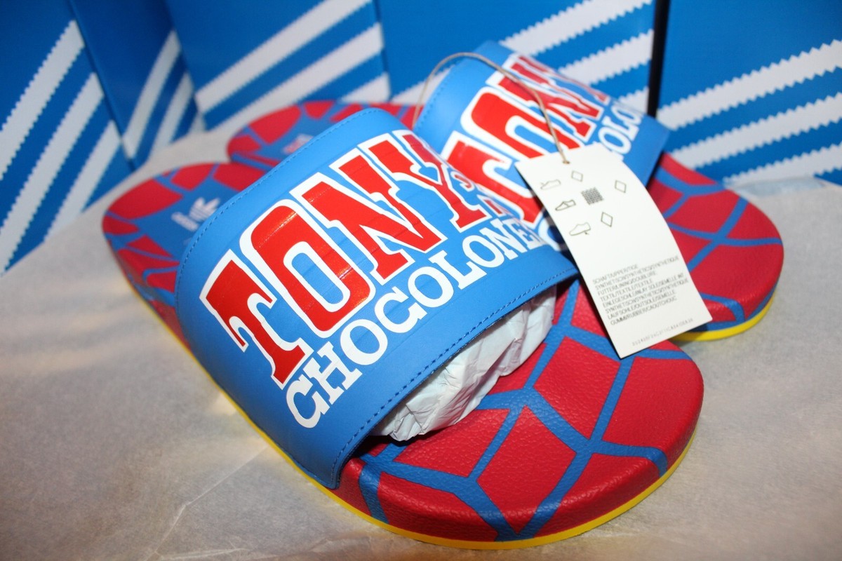 NEW ADIDAS ORIGINALS MENS ADILETTE TONY CHOCOLONELY SLIDES ~SIZE