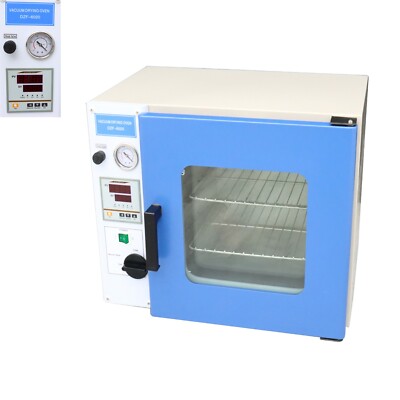 0.9 Cu Ft Digital Vacuum Drying Oven Lab Heating Chamber 2 Shelves 11'' x12'' 110V