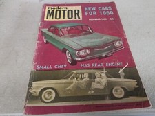Dec 1959 Modern Motor Magazine CHEV CORVAIR VW Zephyr Wagon VALIANT Vanguard