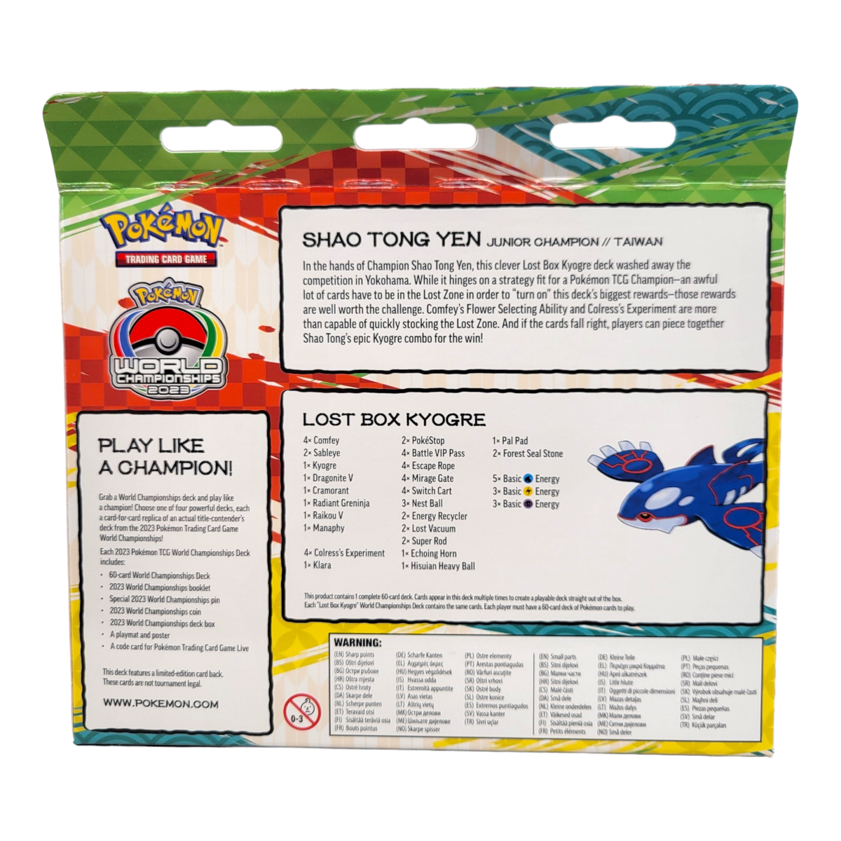 Pokemon TCG World Championships Deck 2023 Mew Kyogre Lugia Psychic