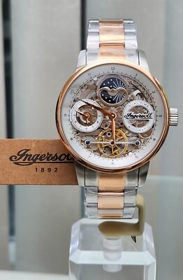 Ingersoll Herrenuhr Automatik Dual Time 22 Jewels Mondphase UVP390  ideales Geschenk