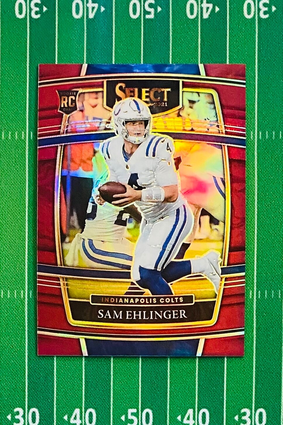 2021 Select Sam Ehlinger Maroon Concourse 126/149 Rookie #98 Indianapolis Colts