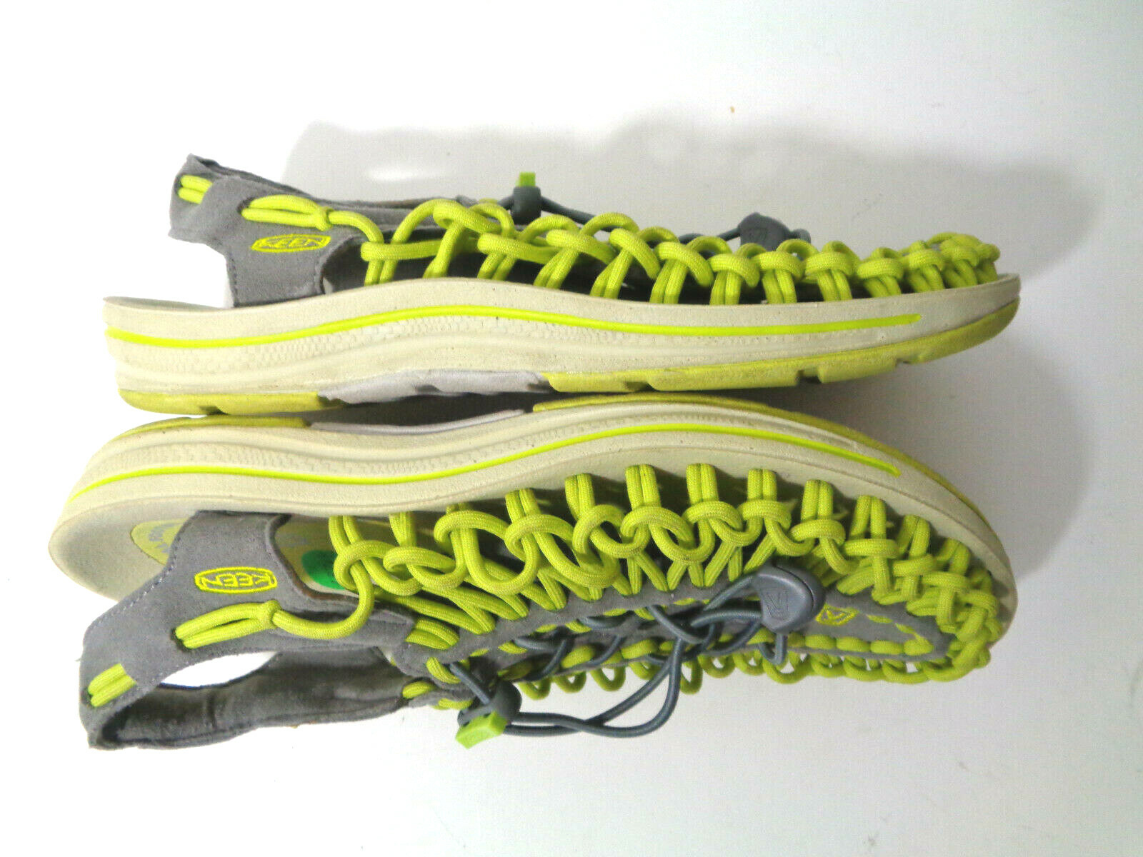 KEEN Uneek EU 38 US 7.5M Chartre Gray Woven Cord Water Sneaker Sandal Shoe