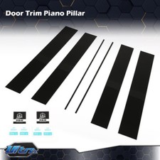 Fit For 05-10 Honda Odyssey Door Window Panel Trim Pillar Posts Cover Black