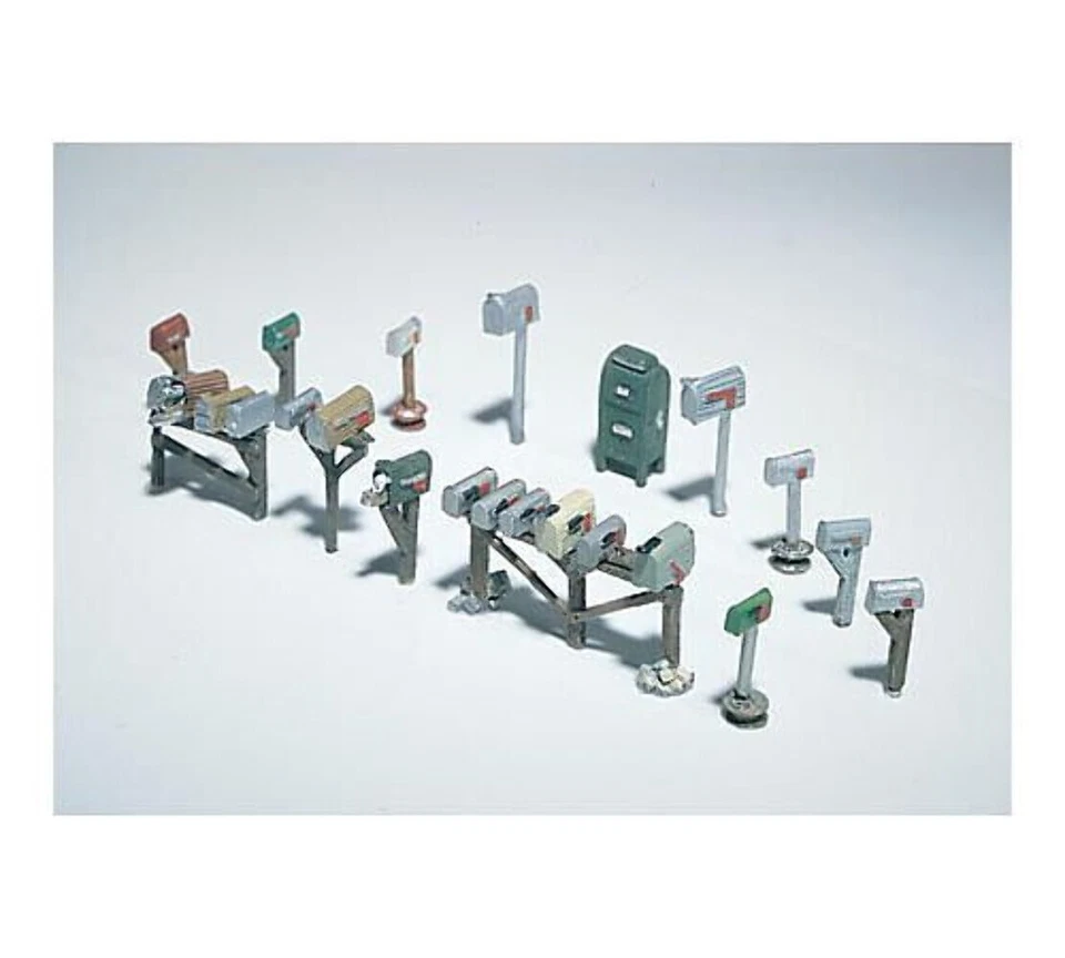 Woodland Scenics D206 HO Scale Assorted Mailboxes Kit - Image 2 of 4