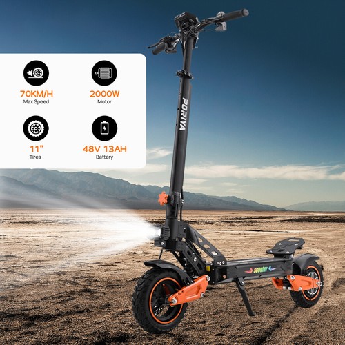 2000W Electric Scooter 70KM/H 60KM Foldable Portable Adult Off Road E-Bike - Picture 4 of 23