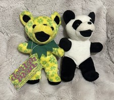 Lot Of 2 90's LIQUID BLUE Grateful Dead Bears Doodah Man And China Cat 7 Plush