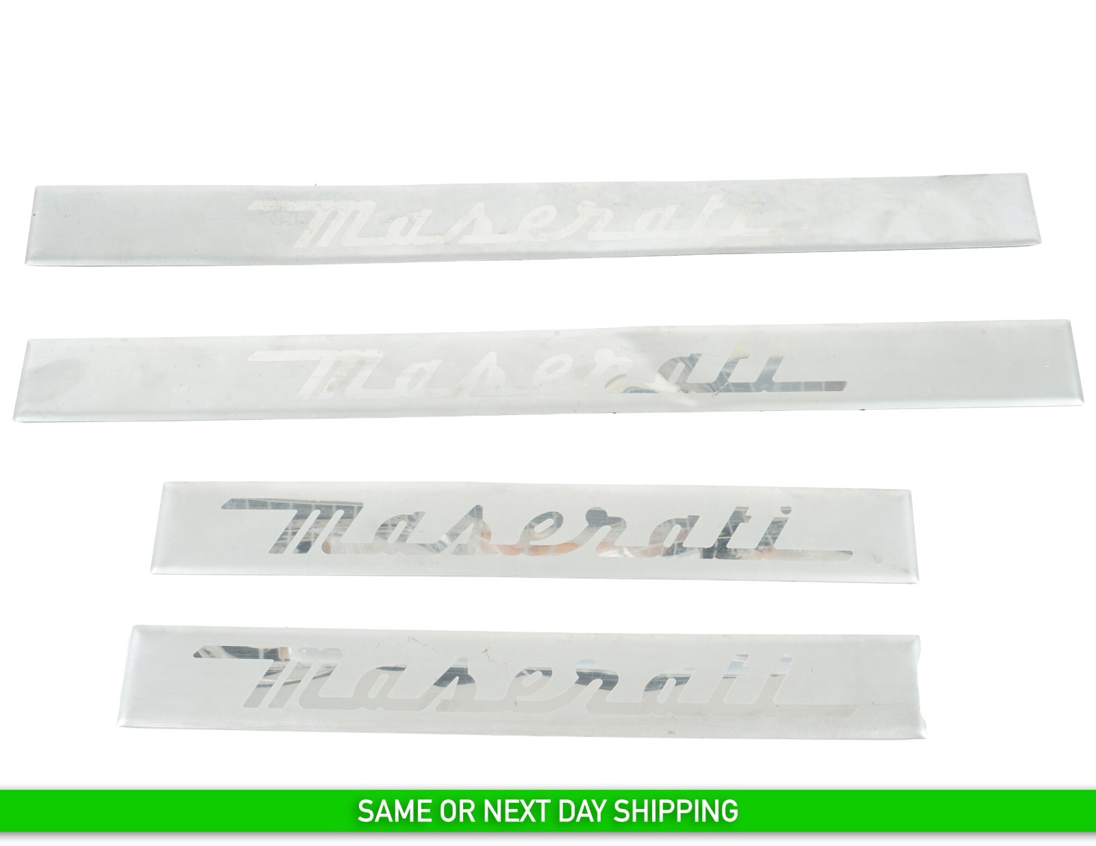 14 - 20 MASERATI QUATTROPORTE DOOR SILL SCUFF PLATE COVER TRIM SET OF 4 OEM