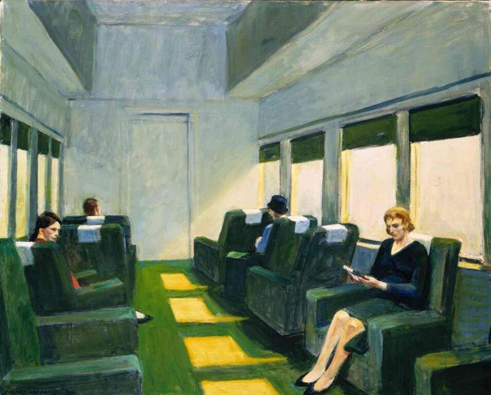 Chair Car : Edward Hopper : 1929 : Archival Quality Art