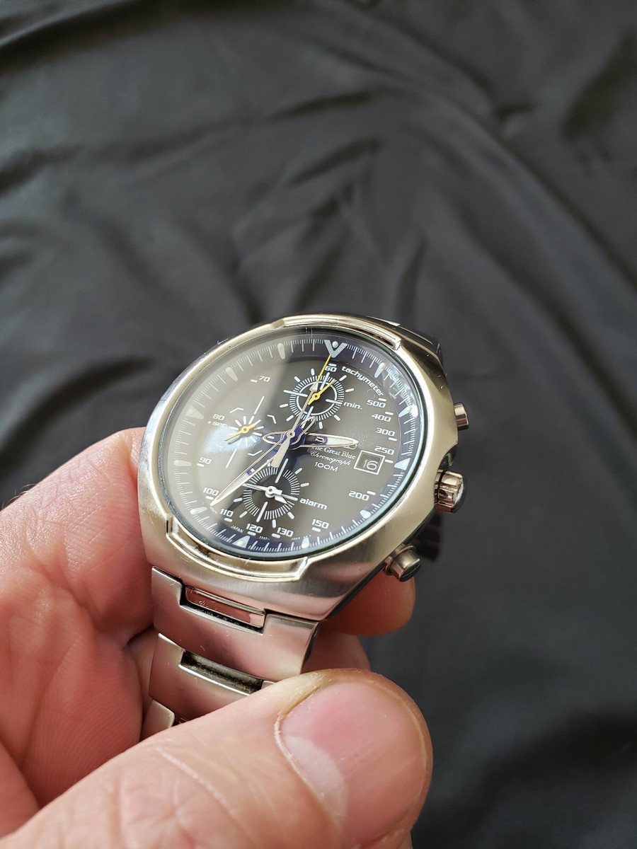 Seiko The Great Blue Chronograph 100M | eBay Seiko The Great Blue Chronograph 100M | eBay