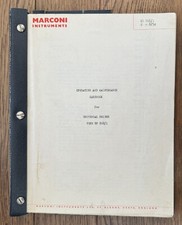 Marconi TF 868/1 Universal Bridge Operating Instructions