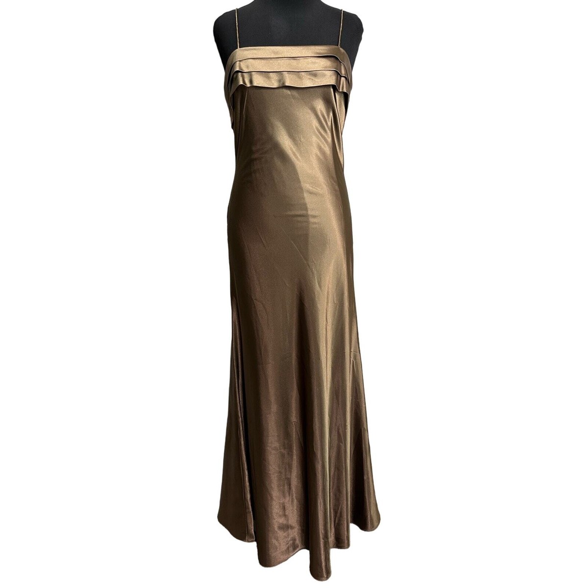 Alex Evenings NWT Women's Brown 2 Piece Satin Jacket and Slip Dress size 8  | eBay
