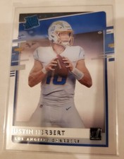 2020 Panini Chronicles Justin Herbert Donruss Clearly Rated Rookie Card RC RR-JH