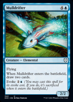 x4 Mulldrifter U MTG Commander: Kaldheim M/NM, English