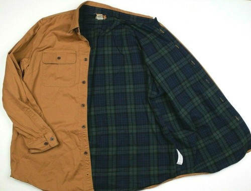 L.L. Bean Beige Flannel Lined Casual 