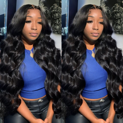 Peluca frontal de encaje transparente 13x6 Body Wave HD peluca brasileña Remy cabello humano - Imagen 13 de 15
