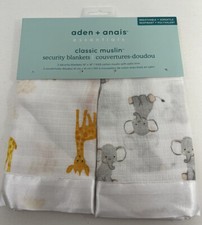 Aden  Anais Classic Muslin Security Blankets 100 Cotton Muslin With Satin Trim
