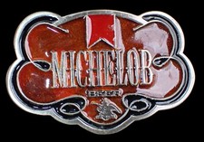 ANHEUSER-BUSCH MICHELOB BEER BELT BUCKLE VINTAGE 1970'S BY InStyle NICE LOOKING