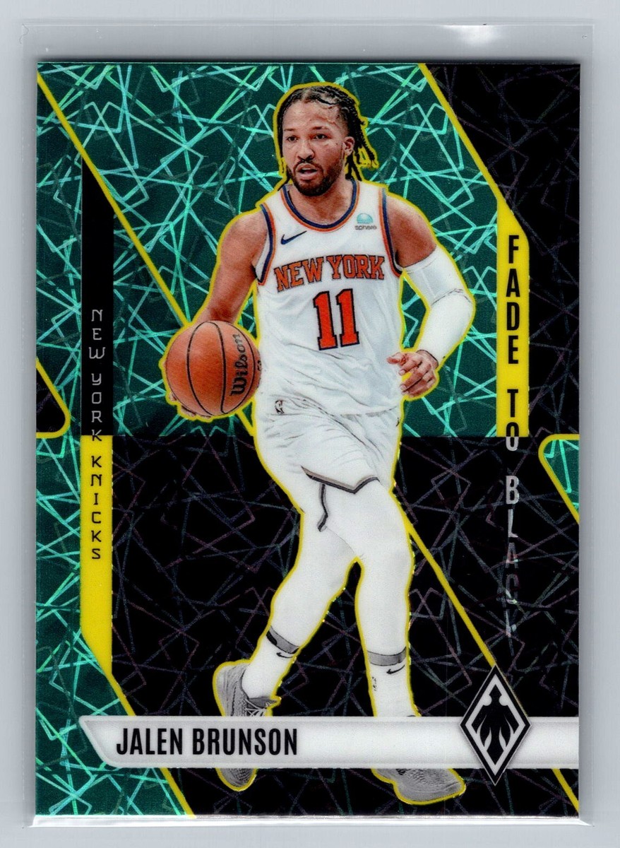 2023 Phoenix Jalen Brunson #1 Fade To Black Phoenix Teal Lazer New