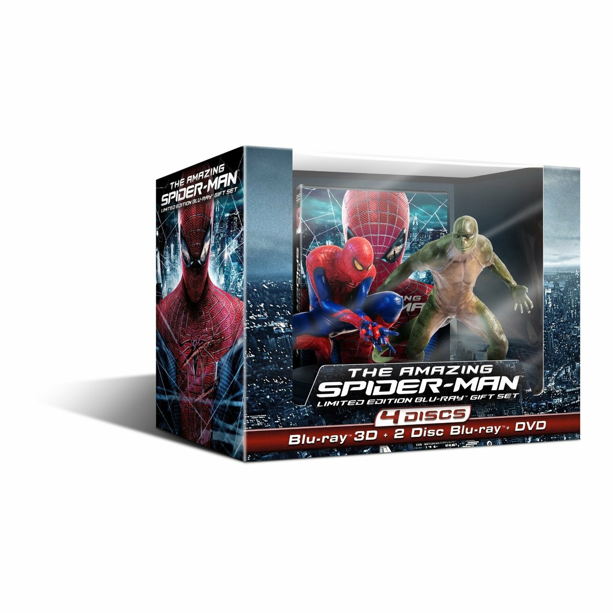 The Amazing Spider-Man (Blu-ray/DVD, 2012, 4-Disc Set, With