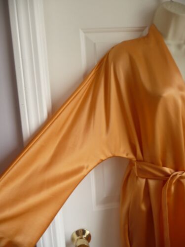 Accappatoio La Perla Malizia donna arancione pesca 100% seta taglia II US S M UK 12 nuovo con etichette - Foto 8 di 13