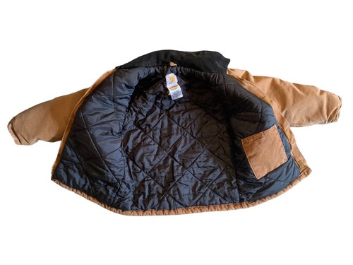 Carhartt Duck Canvas Insulated Boys M (8) Jacket Brown Coat - Picture 5 of 7