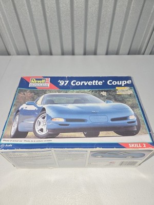 Revell Monogram 1997 Corvette Coupe C5 1/25 Model Kit Open Box Complete