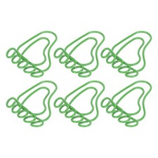 100PCS Mini Paper Clip, Rainbow Creative Footprint Paper Clip Metal Bookmarks...