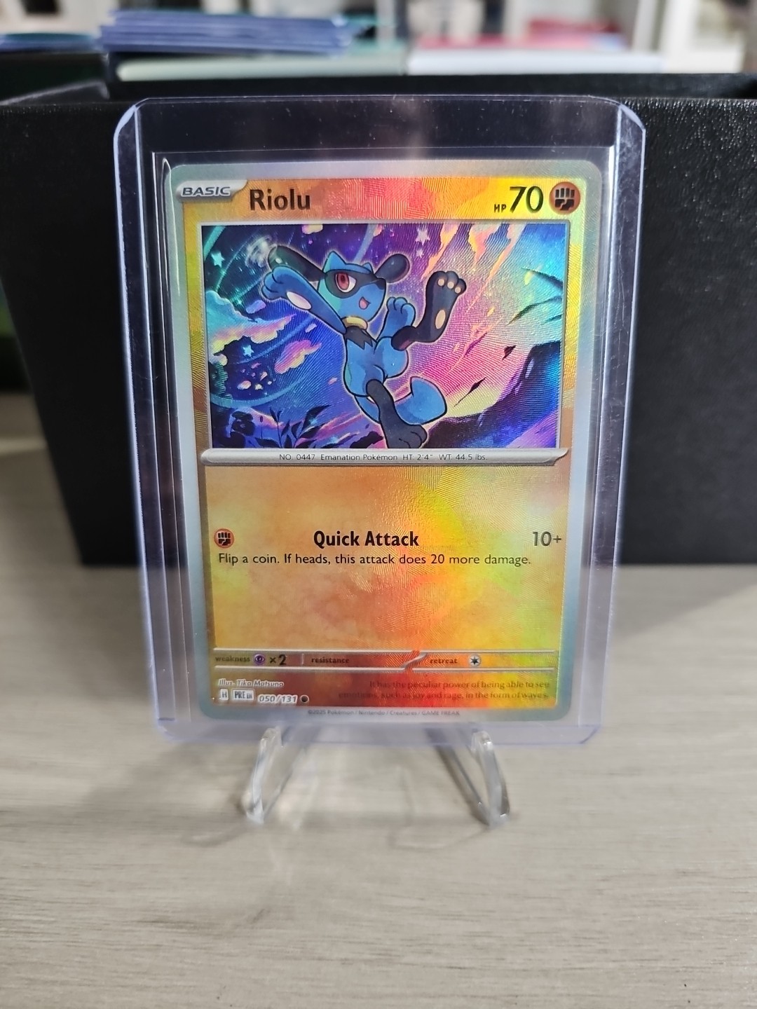 Riolu (Poke Ball Pattern) 050/131 Prismatic Evolutions Holo