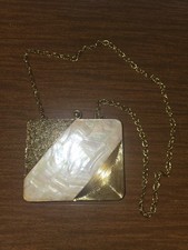 Vintage mother of pearl clutch
