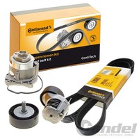 Conti Keilrippenriemensatz + Wasserpumpe Passend FüR Audi A1 A3 Seat Altea