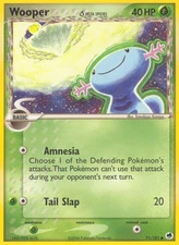 Wooper (Delta Species) 71/101 Common Dragon Frontiers Pokémon Card