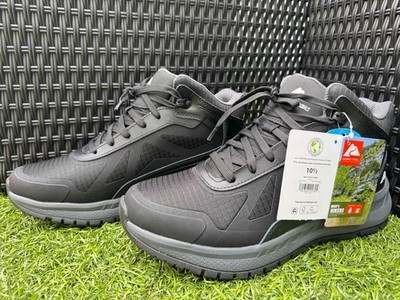 Ozark Trail Men's Tech Hiker Boots Size 10.5 Black Waterproof Leather Work NWT
