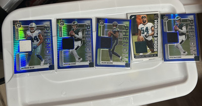 Donruss Optic 2024 Rookie Phenoms Patch Relic 4 Card Lot McCord Milroe