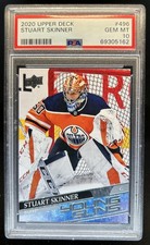 2020-21 Upper Deck Stuart Skinner Rookie Young Guns RC #496 Oilers PSA 10
