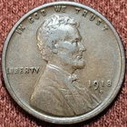 1918 D Lincoln Wheat Cent Copper 1C Coin XF