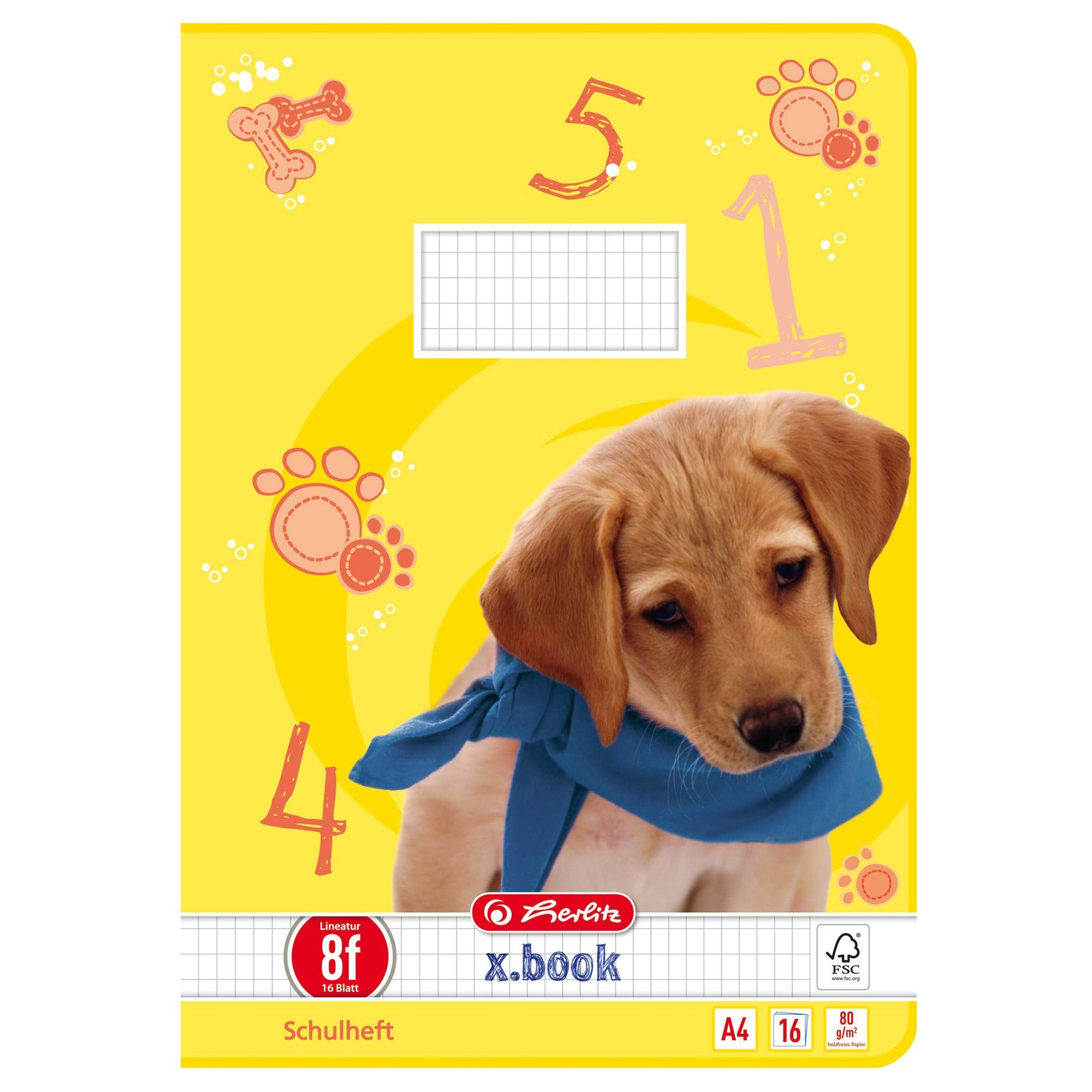 herlitz X.book,  DIN A4,  8f /