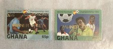 Ghana Stamps with Overprint Winner Italy. World Cup 1982 MHN. MNH OG