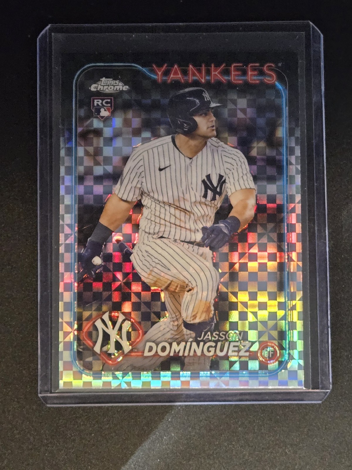 2024 Topps Chrome Jasson Dominguez RC X Fractor Rookie #89 Yankees