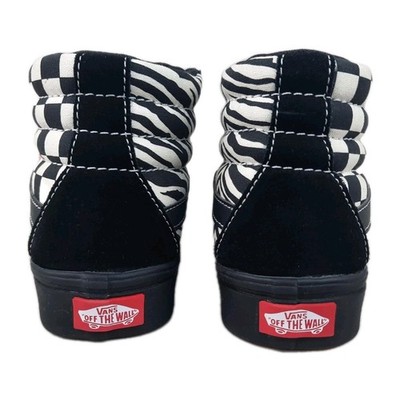 VANS Comfycush SK8-Hi Sneaker VN0A3WMB17Q1 Zebra/Karo Unisex *NEU* UVP 95 