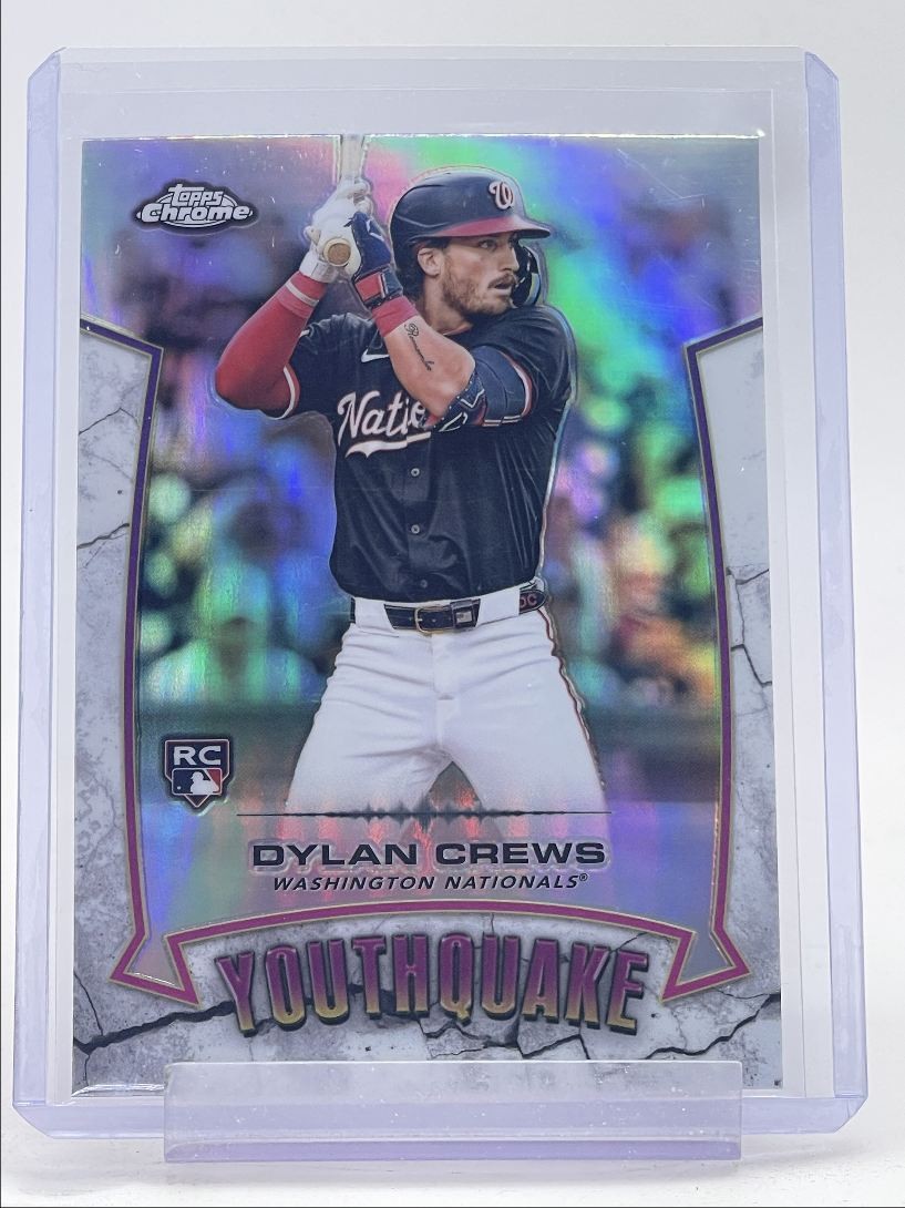 DYLAN CREWS 2025 TOPPS CHROME ROOKIE YOUTHQUAKE REFRACTOR #YQ-50 RC Q4841