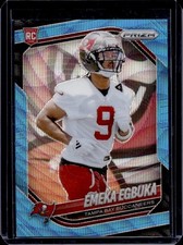 2025 Panini Prizm Emeka Egbuka RC Blue Wave Rookie #/230 Buccaneers