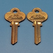 Vintage JECO C09 Key Blanks Lot Of 2 Cleveland Ohio USA NOS Locksmith