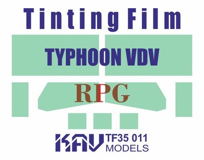 1:35 Window Tint Film for K4386 Typhoon VDV RPG MODEL 35019